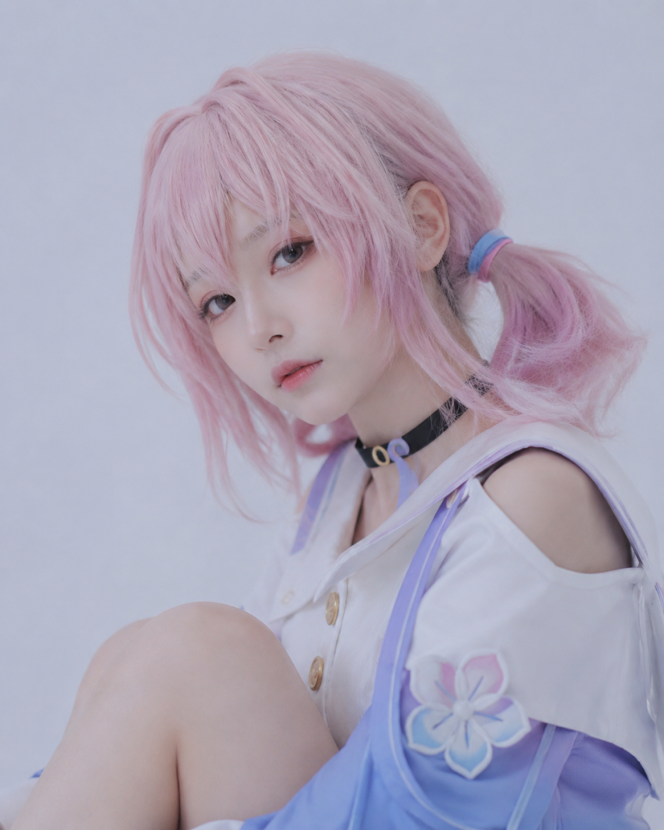 崩坏：星穹铁道三月七 cosplay, 极简韩式演员宣传照风格
